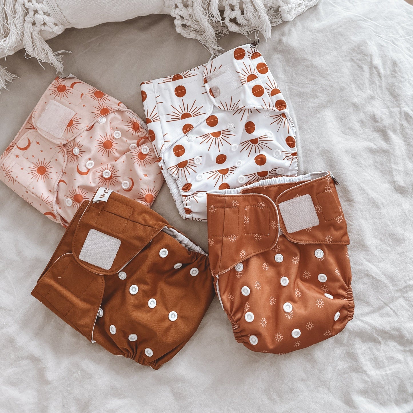 Tan | Reusable Cloth Diaper/Nappy