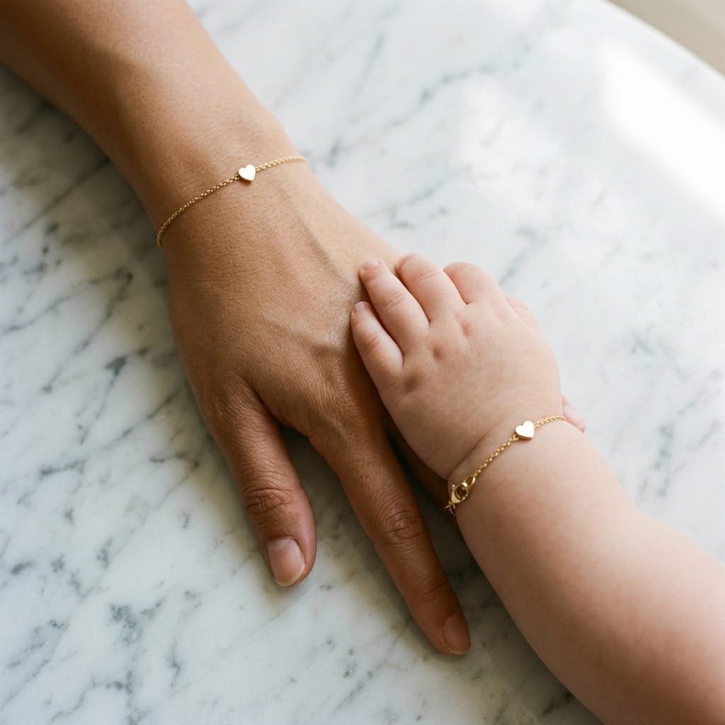 Matching Heart Bracelet Set | Mum + Baby