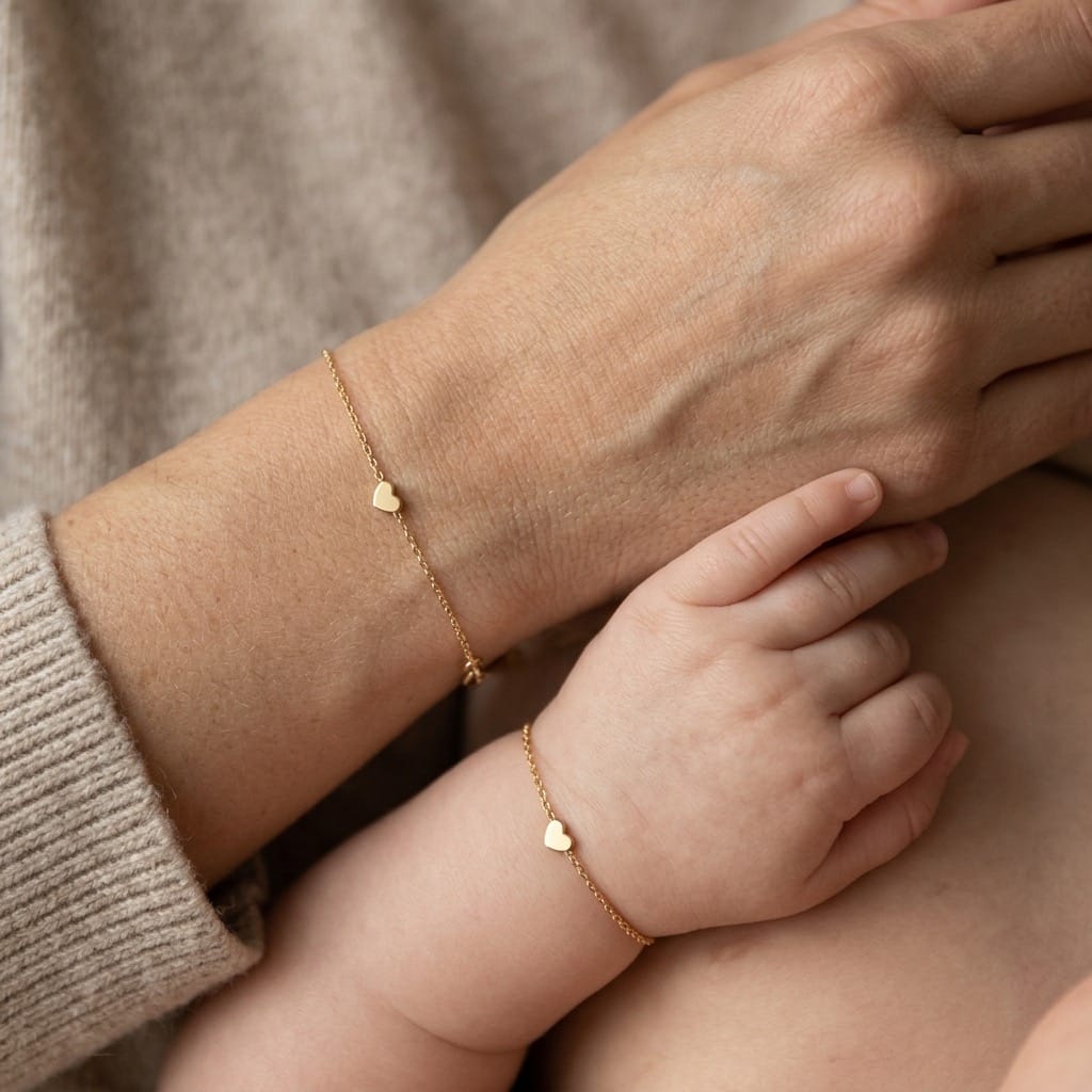 Matching Heart Bracelet Set | Mum + Baby
