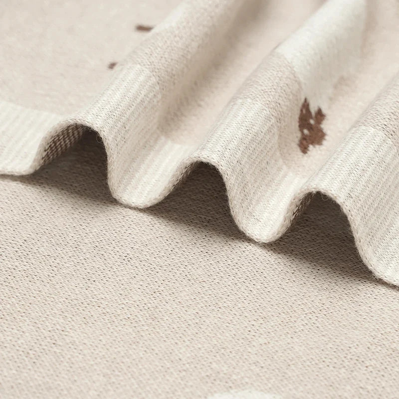 Sheep Knitted Blanket