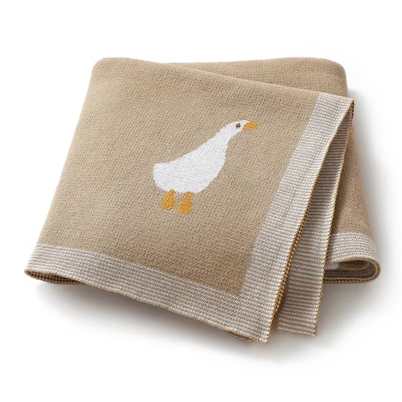 Goose Knitted Blanket