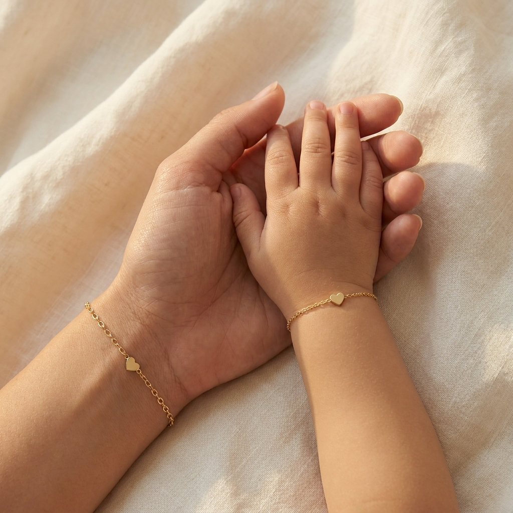 Matching Heart Bracelet Set | Mum + Baby